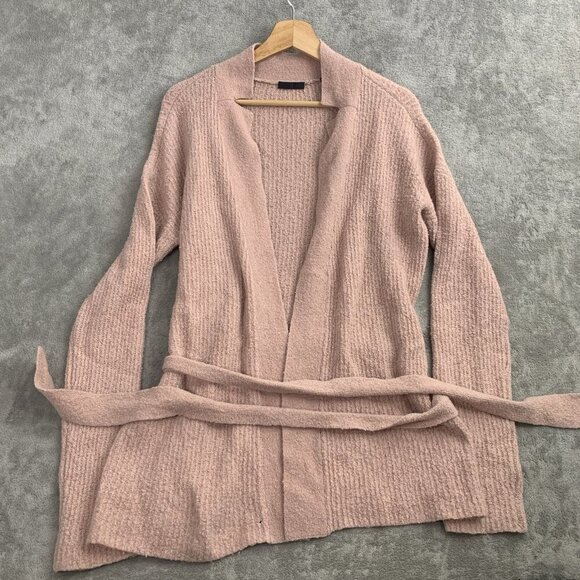ATM Cardigan Womens Medium Blush Belted Long Sleeves Sweater Wool Cashmere Blend - Picture 7 of 11